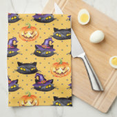 Halloween-Muster 1 Handtuch (Viertel Falte)