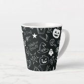 Halloween Muster 1 Milchtasse (Rechte Ecke)