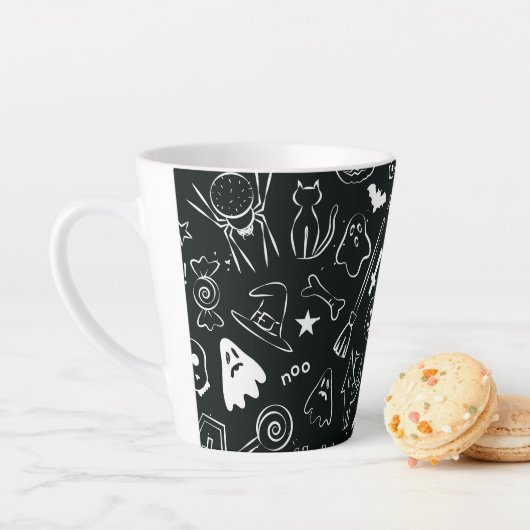 Halloween Muster 1 Milchtasse (Beispiel)