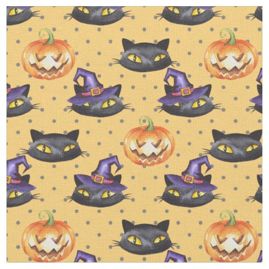 Halloween-Muster 1 Stoff (Nahaufnahme)