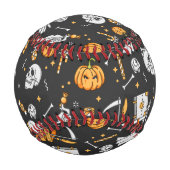 Halloween Muster 2 Baseball (Vorderseite)