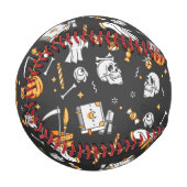 Halloween Muster 2 Baseball (Vorderseite Links)