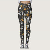 Halloween Muster 2 Leggings (Vorderseite)
