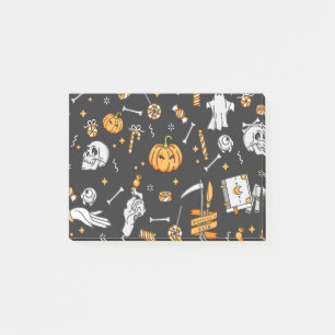 Halloween-Muster 2 Post-it Klebezettel
