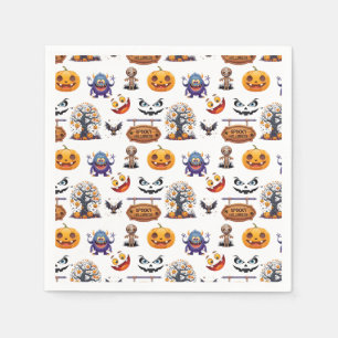 Halloween-Muster auf  Serviette