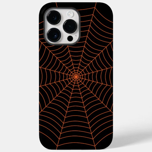 Halloween-Muster aus Schwarz und Orange Case-Mate iPhone Hülle (Rückseite)