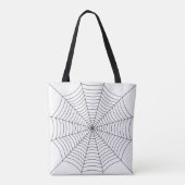 Halloween-Muster aus Schwarz und Weiß Tasche (Rückseite)
