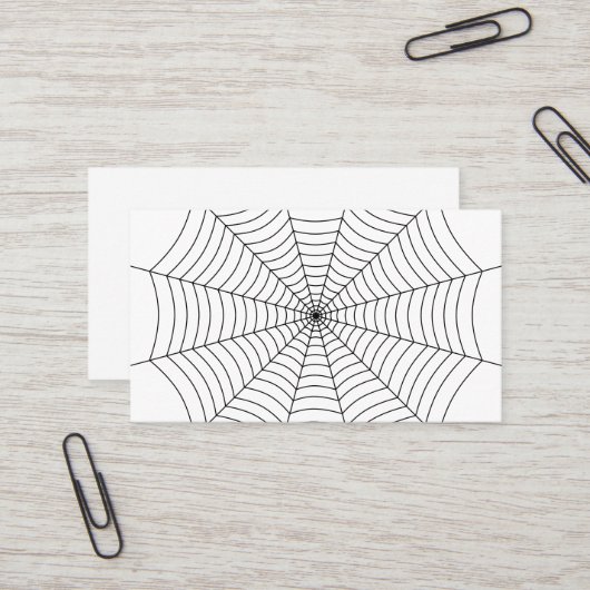 Halloween-Muster aus Schwarz und Weiß Visitenkarte (Vorderseite/Rückseite Beispiel)