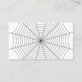 Halloween-Muster aus Schwarz und Weiß Visitenkarte (Vorderseite)