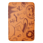 Halloween-Muster Badematte (Vorderseite Vertikal)