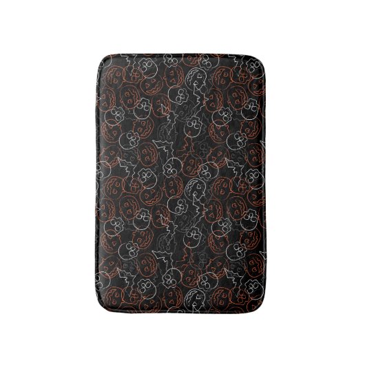 Halloween-Muster Badematte (Vorderseite Vertikal)