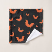 Halloween-Muster Badhandtuch Set (Waschlappen)
