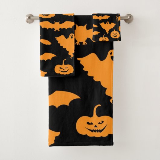 Halloween-Muster Badhandtuch Set (Insitu)