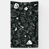 Halloween-Muster Banner (Vertikal)