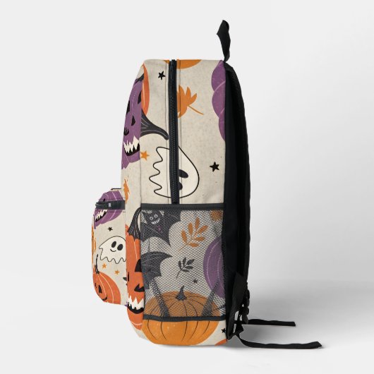 Halloween-Muster Bedruckter Rucksack (Rechts)