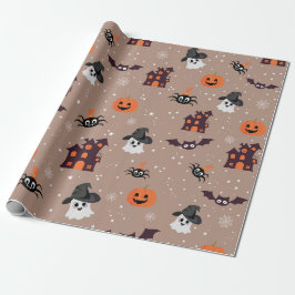 Halloween-Muster blass Geschenkpapier