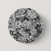 Halloween-Muster Button (Vorderseite)