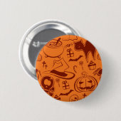 Halloween-Muster Button (Vorne & Hinten)