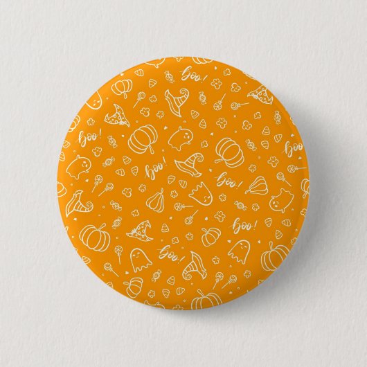 Halloween-Muster Button (Vorderseite)