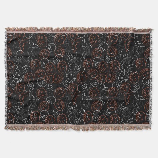 Halloween-Muster Decke (Vorderseite)