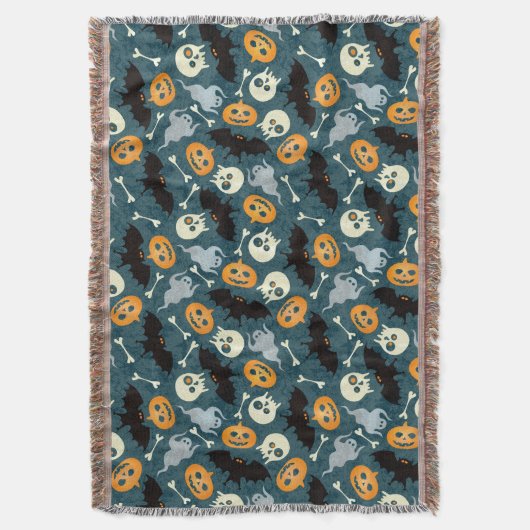 Halloween-Muster Decke (Vorderseite Vertikal)