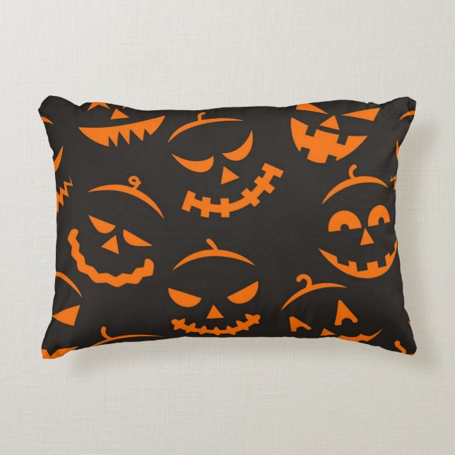 Halloween-Muster Dekokissen (Vorderseite)