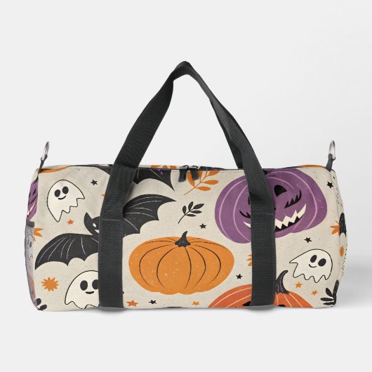 Halloween-Muster Duffle Bag (Rückseite)