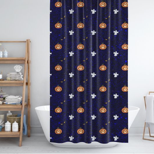 Halloween-Muster Duschvorhang