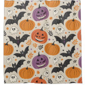 Halloween-Muster Duschvorhang (Vorderseite)