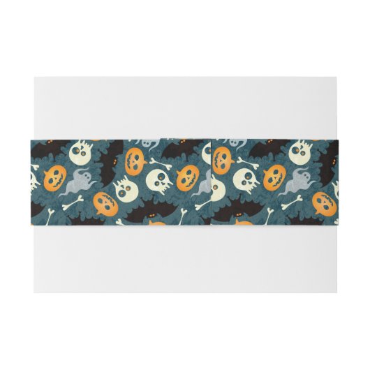 Halloween-Muster Einladungsbanderole (Rückseitenbeispiel)