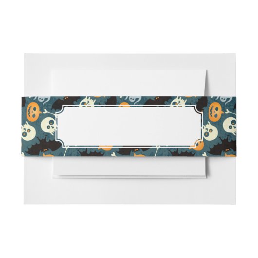 Halloween-Muster Einladungsbanderole (Vorderseite Beispiel)