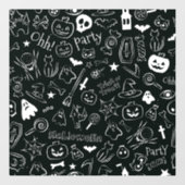 Halloween-Muster Fensteraufkleber (Blatt)