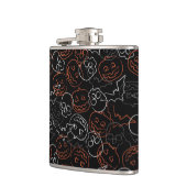 Halloween-Muster Flachmann (Links)