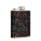 Halloween-Muster Flachmann (Rechts)