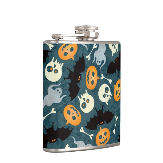 Halloween-Muster Flachmann (Rechts)