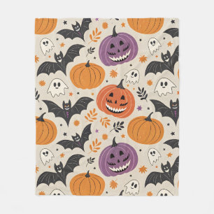 Halloween-Muster Fleecedecke