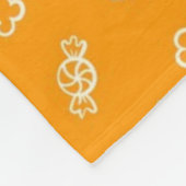 Halloween-Muster Fleecedecke (Ecke)