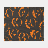 Halloween-Muster Fleecedecke (Vorderseite (Horizontal))