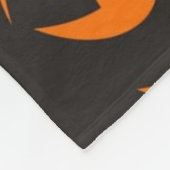Halloween-Muster Fleecedecke (Ecke)