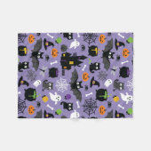 Halloween-Muster Fleecedecke (Vorderseite (Horizontal))