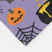 Halloween-Muster Fleecedecke (Ecke)