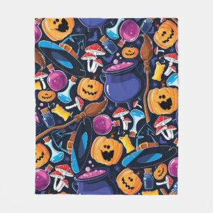 Halloween-Muster Fleecedecke