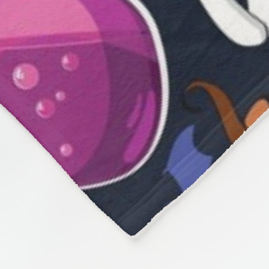 Halloween-Muster Fleecedecke (Ecke)