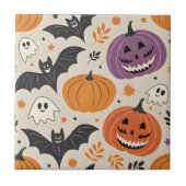 Halloween-Muster Fliese (Vorderseite)