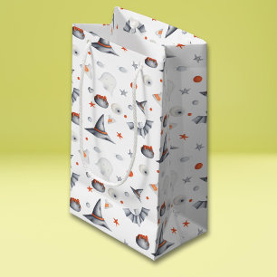 Halloween-Muster für niedliche Geister und Flederm Kleine Geschenktüte