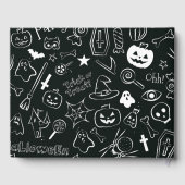 Halloween-Muster Gästebuch (Rückseite)