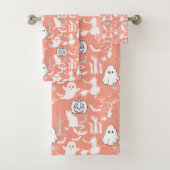Halloween-Muster. Geruchlich und niedlich.b L Oran Badhandtuch Set (Insitu)