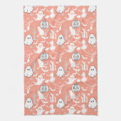 Halloween-Muster. Geruchlich und niedlich.b L Oran Geschirrtuch (Vertikal)