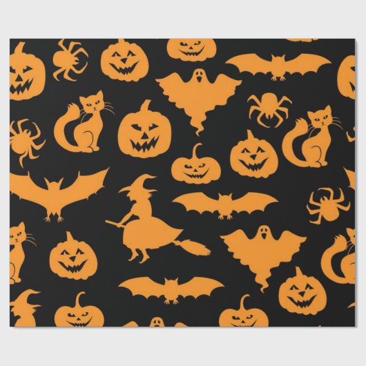 Halloween-Muster Geschenkpapier (Flach)