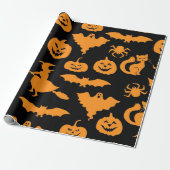 Halloween-Muster Geschenkpapier (Ungerollt)